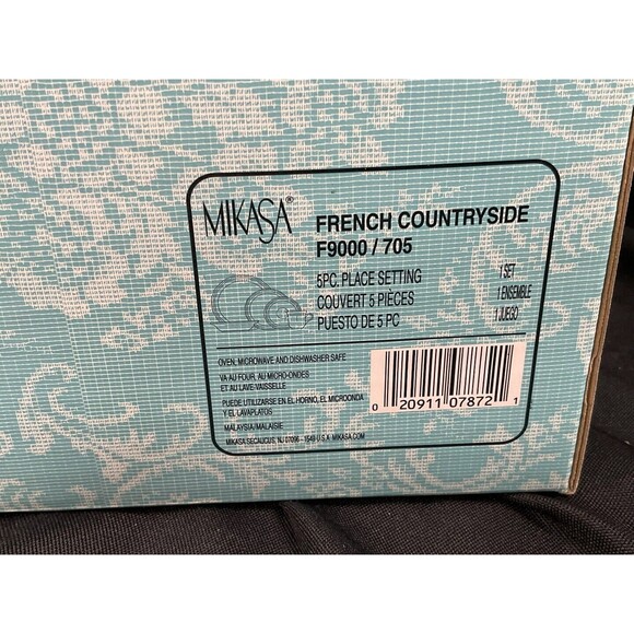 Mikasa French Countryside 5pc Place Setting F9000/705 (Each Box Is A 5pc set)NIB - Picture 6 of 11